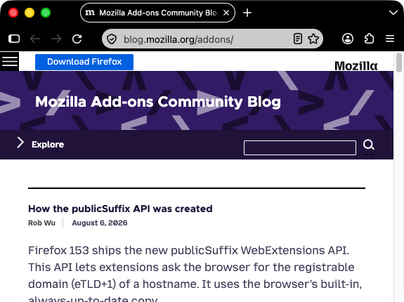 A screenshot of a browser window with one open tab. Browser firefox is black. Browser's tab and URL bar are black with text and icons in white. Inside the white URL bar field, after the reader mode icon a red vertical line separating the rest of URL bar icons. The color of the vertical separator line inside the URL bar is red.