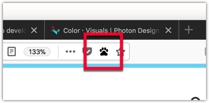 How to add an Extension button to the Firefox toolbar