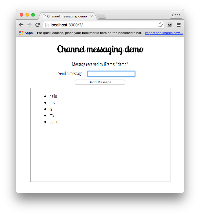 Using channel messaging Web APIs MDN