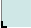A light blue rectangle with a light gray border. The bottom left corner is rounded.