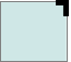 A light blue rectangle with a light gray border. The corner on the top right is rounded.