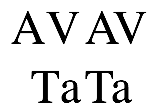 Example of font-kerning