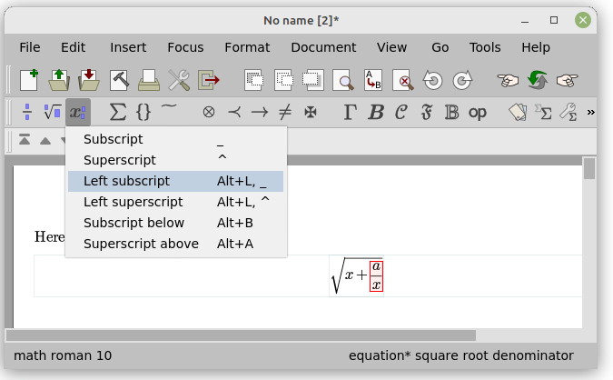 TeXmacs example