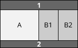 Another example of a 3 column layout: Aside side by side on the left, Main on the right column.