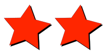 Deux images d'étoiles
