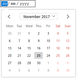 Datepicker UI in firefox